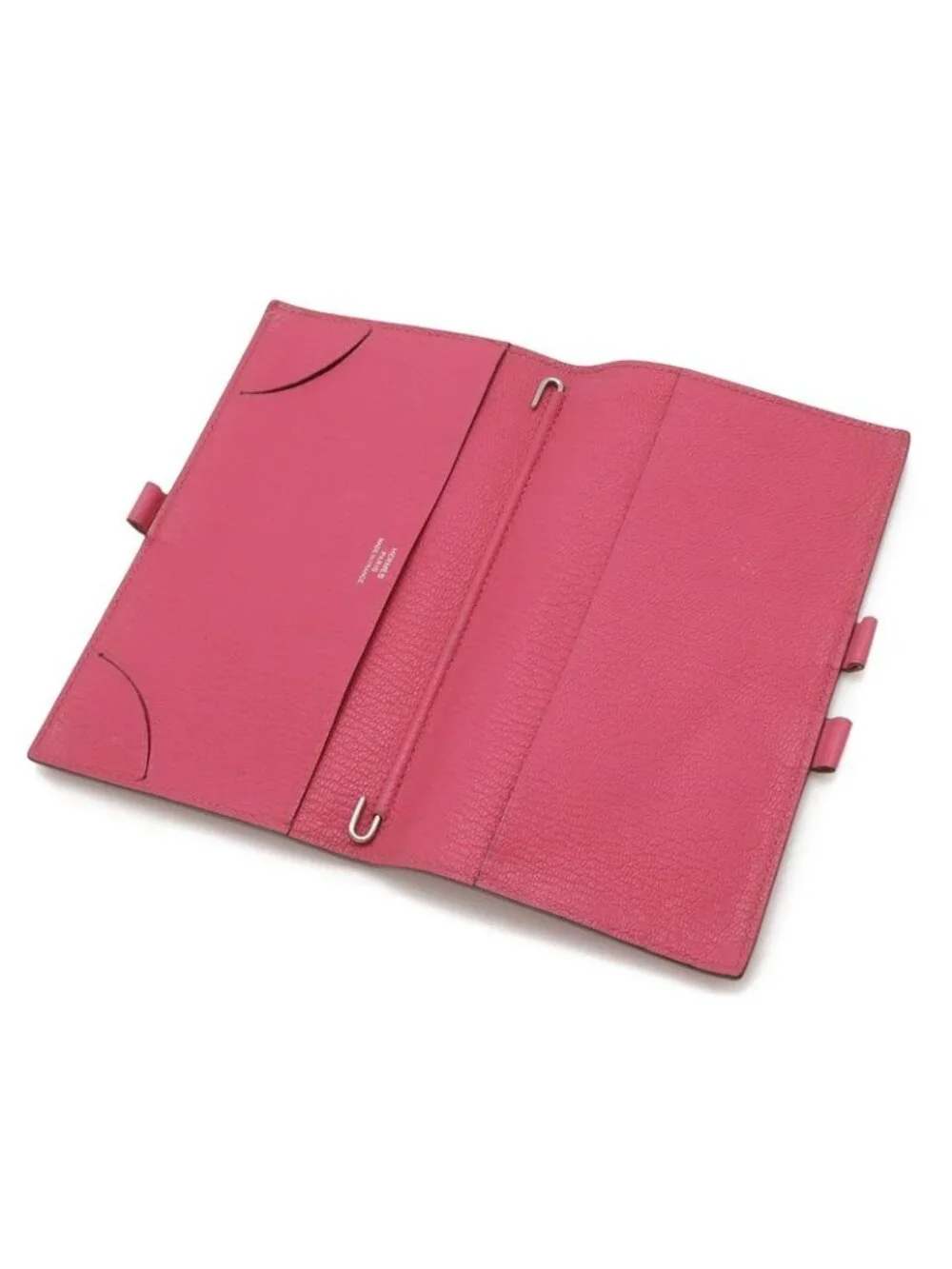 Hermes Agenda Vision Notebook Cover Chevre Leather Fuchsia Pink